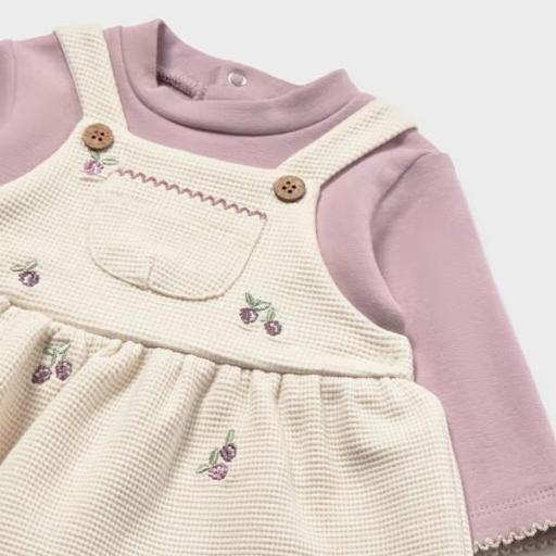 Vestido pelele recién nacida falda bordada [2]