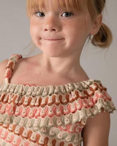 Conjunto short  y top asimétrico fantasía niña [1]