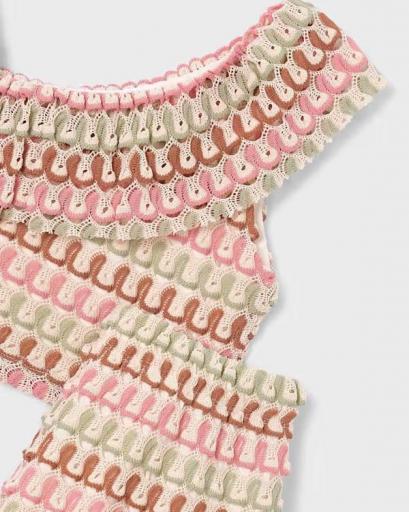 Conjunto short  y top asimétrico fantasía niña [2]