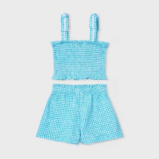 Conjunto short  y top nido de abeja niña [2]