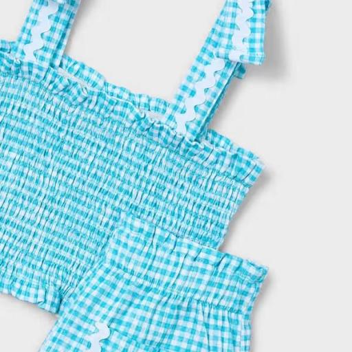 Conjunto short  y top nido de abeja niña [3]