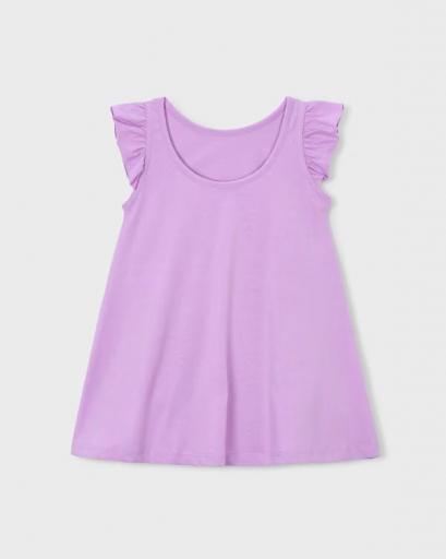 Vestido punto volantes serigrafía niña [2]