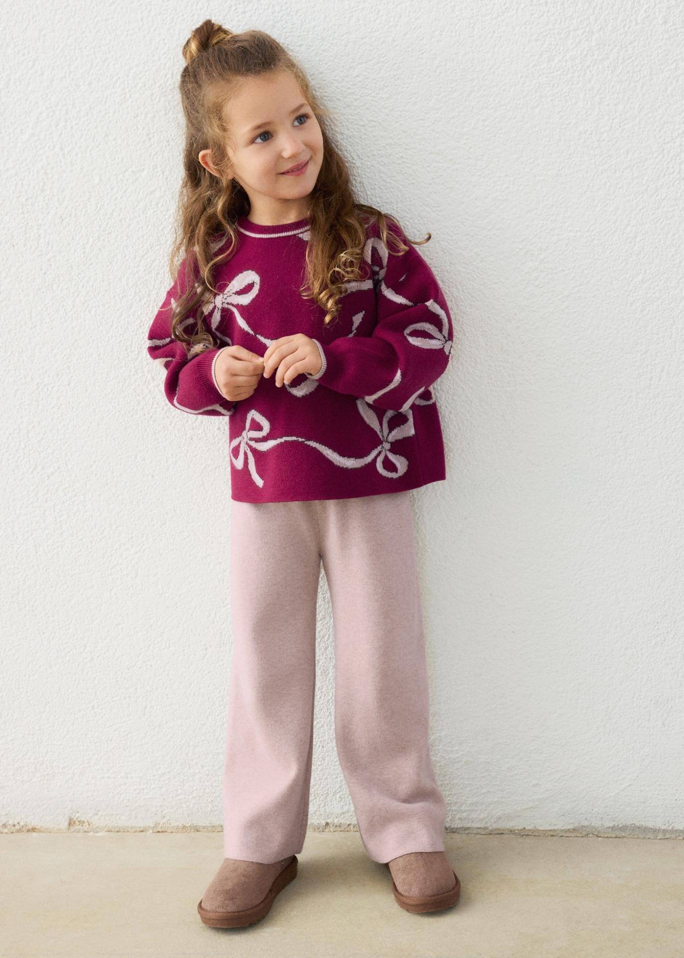 Conjunto pantalón largo y jersey tricot niña