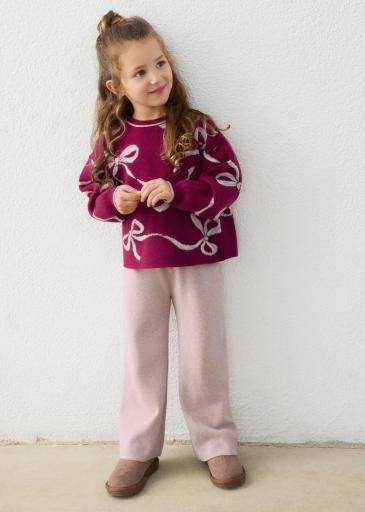 Conjunto pantalón largo y jersey tricot niña [0]