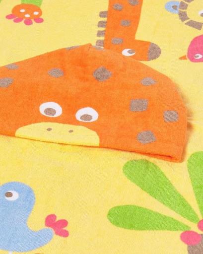 Toalla playa con capucha Safari mostaza [2]