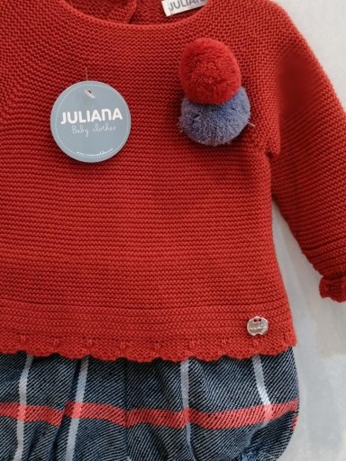 Conjunto Juliana jersey pantalón corto cuadros [2]
