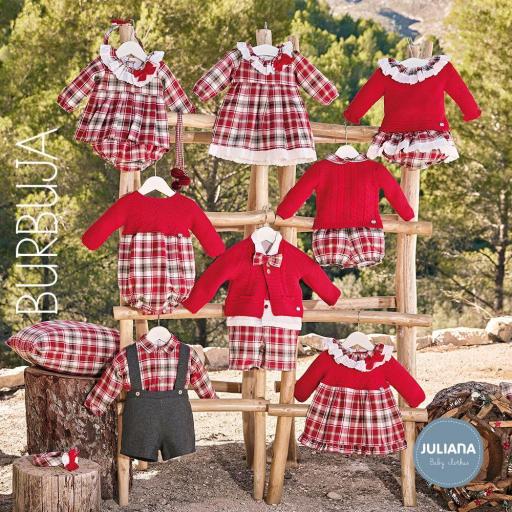 Conjunto chaqueta roja bebé niño Juliana [3]