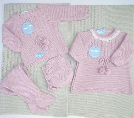Conjunto polainas 3p punto ochitos Juliana [1]