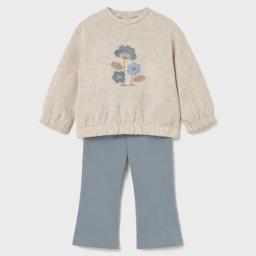 Chándal pantalón campana y sudadera bebé  [0]