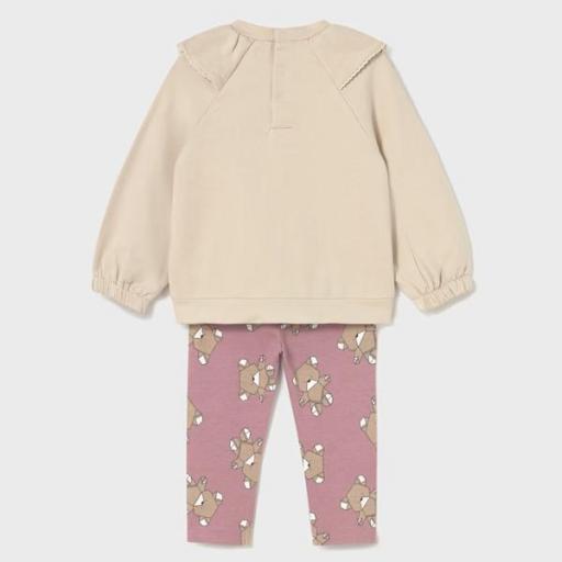 Conjunto legging estampado  y sudadera bebé niña  [1]