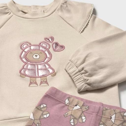 Conjunto legging estampado  y sudadera bebé niña  [2]