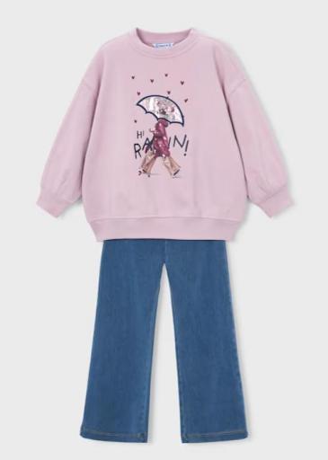 Conjunto legging y sudadera paraguas niña [1]