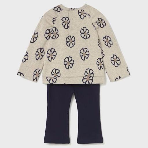 Conjunto legging y sudadera estampada bebé niña  [1]
