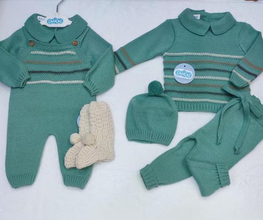 Conjunto 3p jersey rayado punto [2]