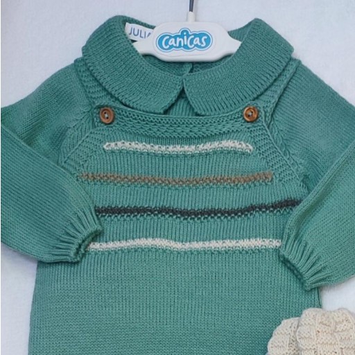 Peto punto rayado con jersey  [2]