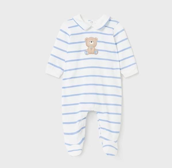 Pijama bebé algodón manga larga