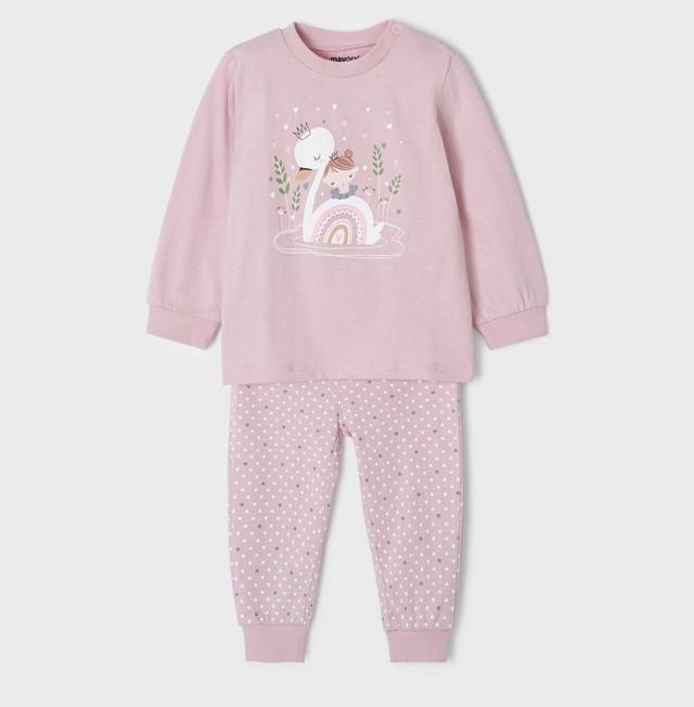 Pijama bebé niña cisne