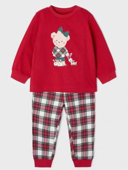 Pijama niña osito rojo [1]