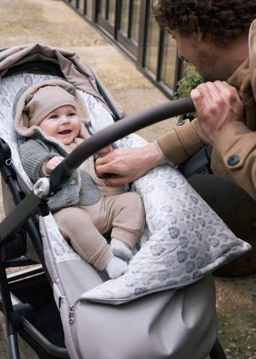 Saco silla polipiel y estampado bebé