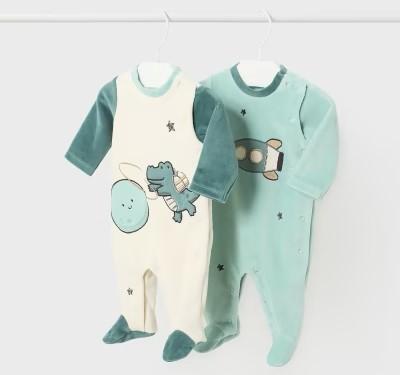 Set 2 pijamas tundosado recién nacido
