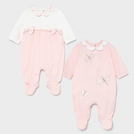 Set dos pijamas bebé niña entretiempo