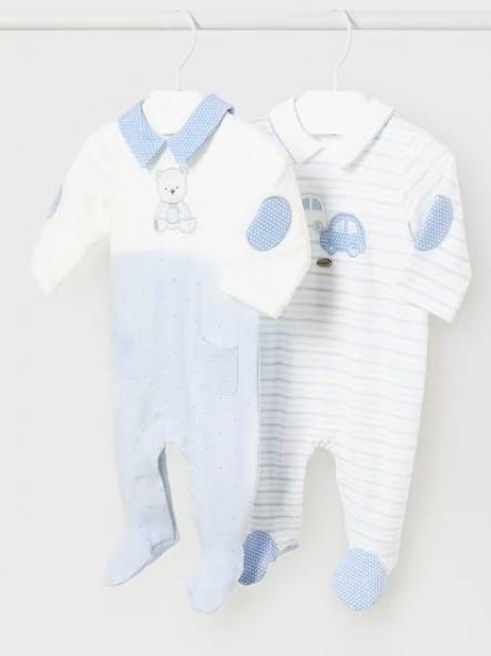 Set pijamas recién nacido algodón