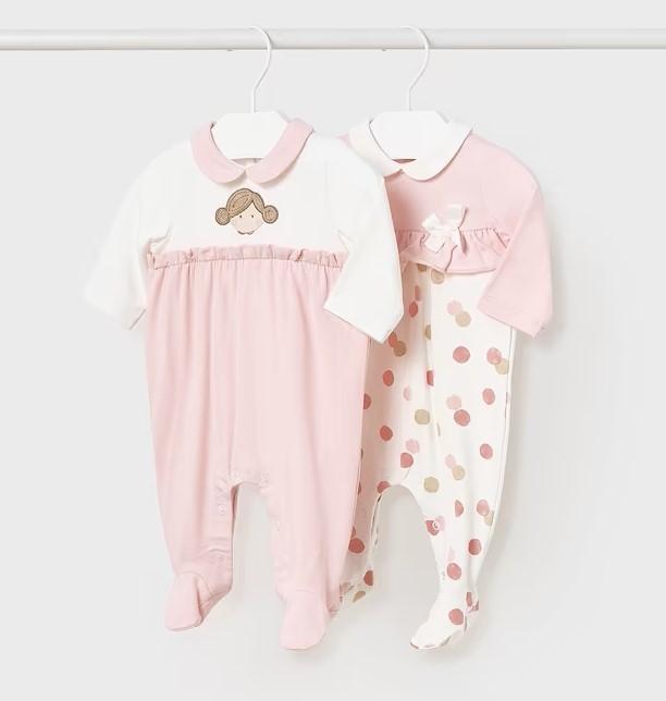Set pijamas recién nacida algodón