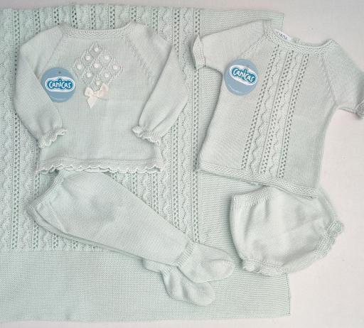 Conjunto polainas de hilo 2p bodoques rombos [2]