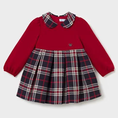 Vestido cuadros combinado bebé [0]
