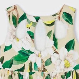 Vestido niña estampado floral de algodón [3]