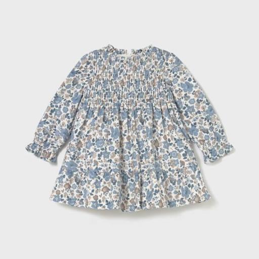 Vestido terciopelo estampado con volantes bebé [1]