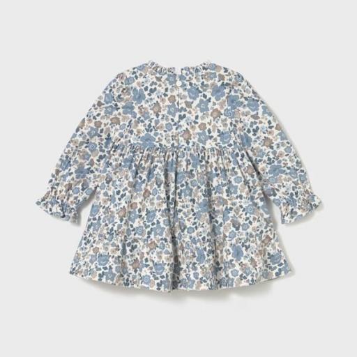 Vestido terciopelo estampado con volantes bebé [2]