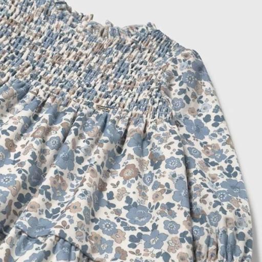 Vestido terciopelo estampado con volantes bebé [3]