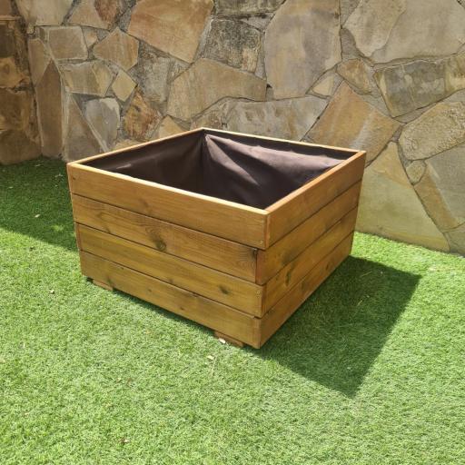 Jardinera 60x60x40 Lasur Teka [1]