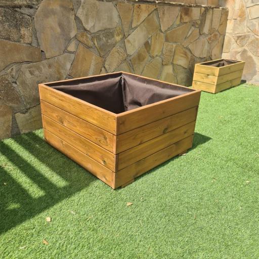 Jardinera 60x60x40 Lasur Teka [2]