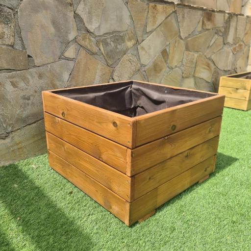 Jardinera 70x70x40 Lasur Teka [2]