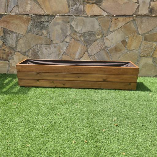 Jardinera 150x35x30 Lasur Teka