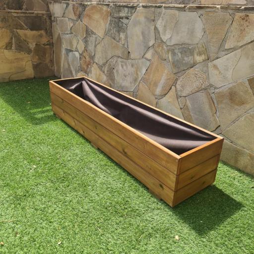 Jardinera 150x35x30 Lasur Teka [2]