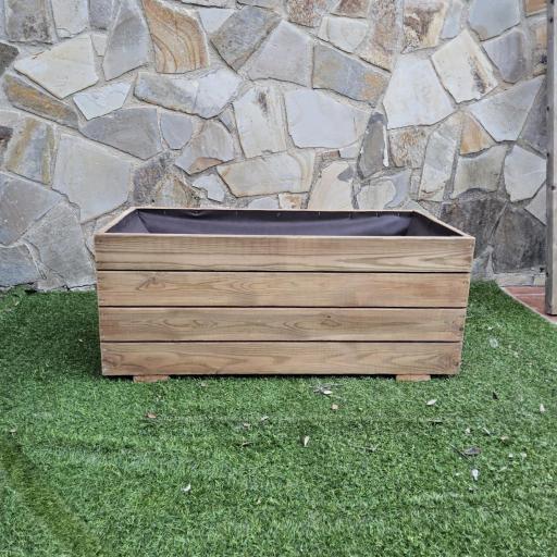 Jardinera 100x50x40 Lasur Teka