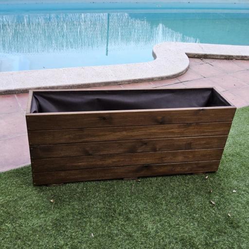 Jardinera 120x30x50 Lasur Nogal