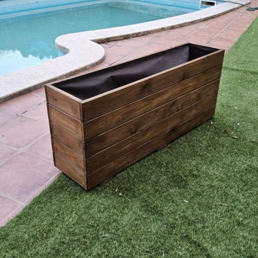 Jardinera 120x30x50 Lasur Nogal [1]