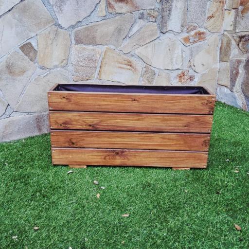 Jardinera 80x20x40 Lasur Teka