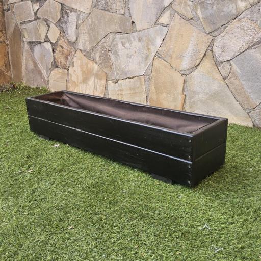 Jardinera 100x25x20 Lasur Negro [1]
