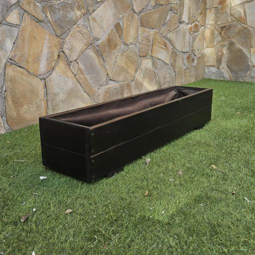 Jardinera 100x25x20 Lasur Negro [2]
