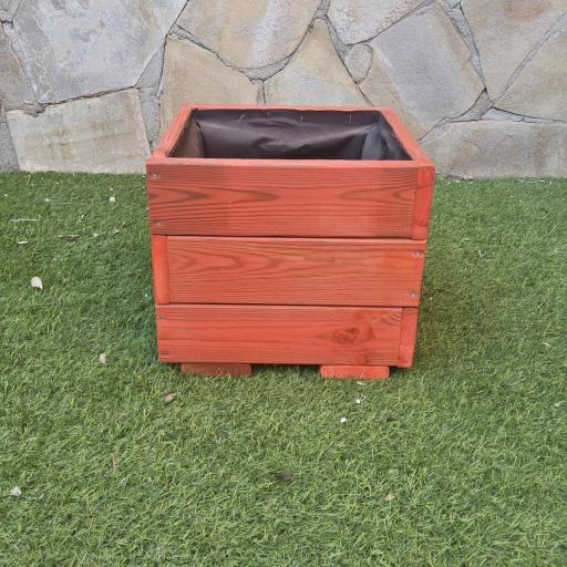 Jardinera 35x35x30 Lasur Rojo