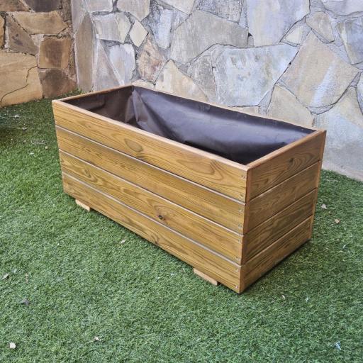 Jardinera 90x40x40 Lasur Teka [1]