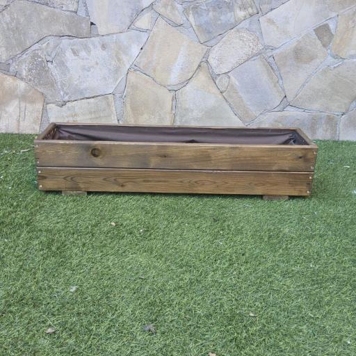 Jardinera 100x25x20 Lasur Nogal [0]