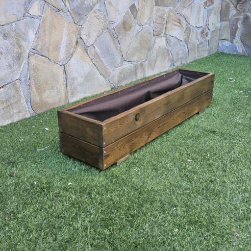 Jardinera 100x25x20 Lasur Nogal [1]