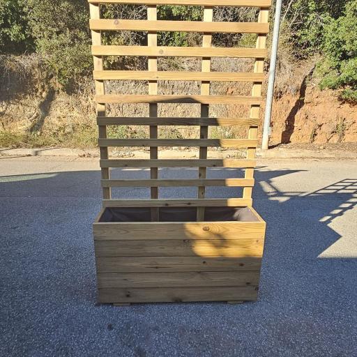 Jardinera a medida 90x30x50 con celosia [0]