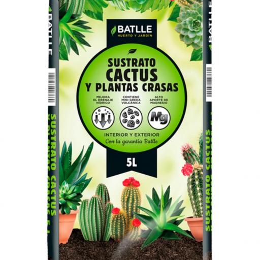 Sustrato cactus y plantas crasas 5L